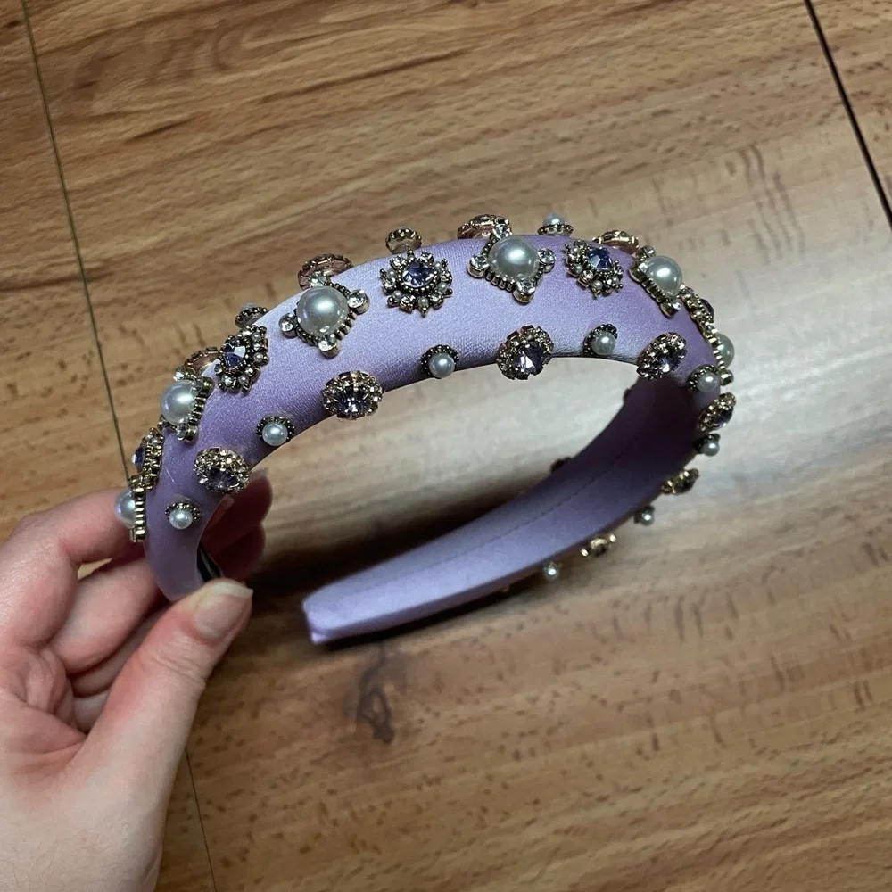 Lavender Baroque Embellished Headband